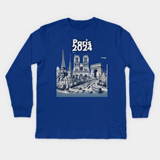 Paris 2024 soon. Kids Long Sleeve T-Shirt